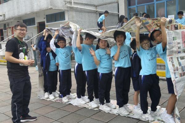 同學們發揮他們的創意，完成任務。